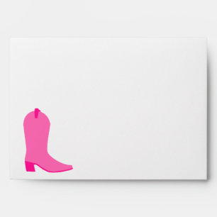 Pink Cowgirl Boot Envelopes
