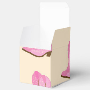 Pink Cowgirl Cowboy Boots Country Texas Ranch Favour Box