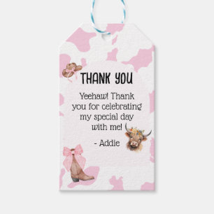 Pink Cowgirl Gift Tag