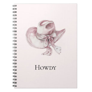 Pink Cowgirl Hat   Notebook