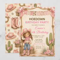 Pink Cowgirl Hoedown Birthday Party
