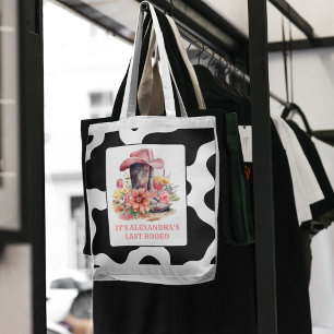 Pink Cowgirl Nashville Let's Go Girls Bachelorette Tote Bag