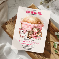 Pink Cowgirl Western Baby Shower