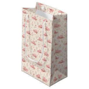 Pink Cowgirl Western Birthday Baby Bridal Shower  Small Gift Bag