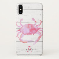 Pink Crab Beach Wood Design