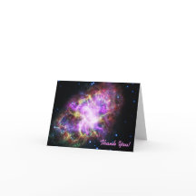 Pink Crab Nebula Space Image Thank You
