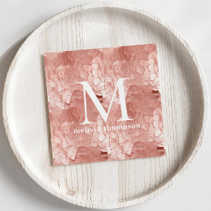 Pink Crackle Texture Makeup Artist Business Card