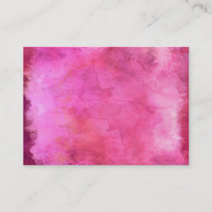 Pink Cranberry Watercolor Texture Pattern Business Card