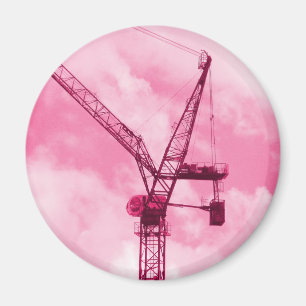 Pink Crane Magnet