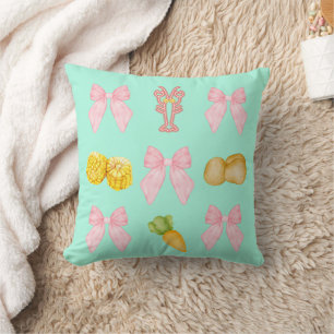 Pink Crawfish Boil Seafood Party pastel Cushion