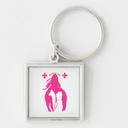 Pink Crawfish Keychain