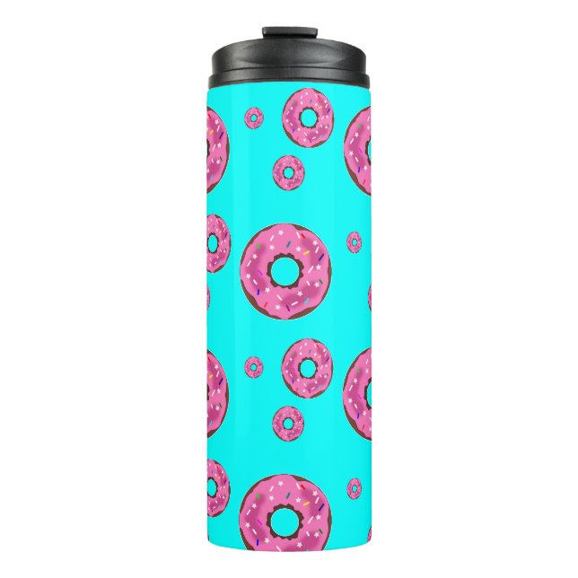 Pink cream doughnuts thermal tumbler (Front)