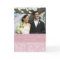 Pink Cream Elopement Photo Announcement Card