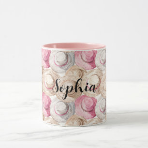 Pink Cream Straw Hats Mug