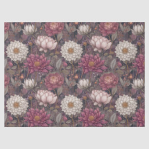 Pink & Cream Vintage Flower Garden Decoupage Tissue Paper