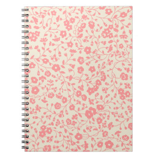 Pink Creepers Floral Design Notebook