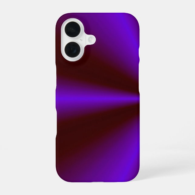 Pink Crimson Purple Rainbow iPhone 16 Case (Back)