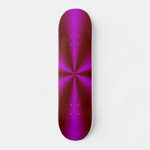 Pink Crimson Red Rainbow Skateboard