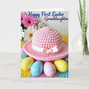 Pink Crochet Bonnet Pattern Card