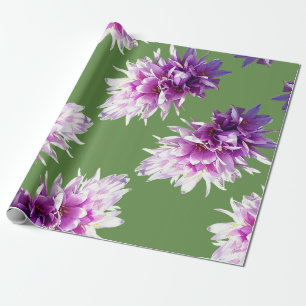 Pink Crocus Flowers Wrapping Paper
