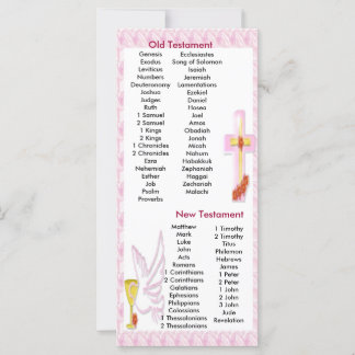 Pink Cross Bible Book mark Bookmark Communion