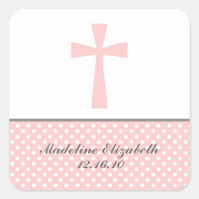 Pink Cross Stickers (Front)