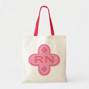 Pink Cross Tote Bag