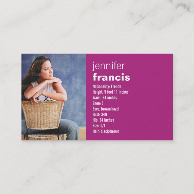 Pink Crossing Mini Comp Card (Front)