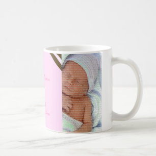 Pink Crown Baby Photo Collage Mug