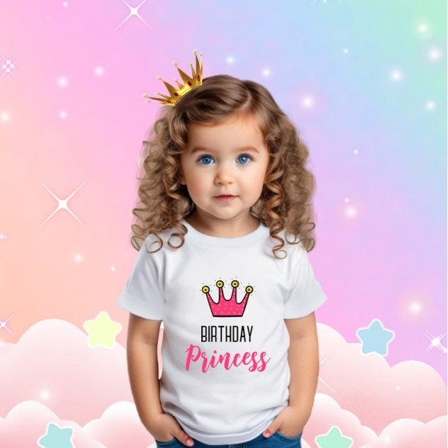 Pink crown for birthday baby T-Shirt (Creator Uploaded)