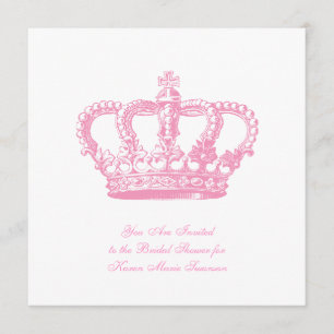 Pink Crown Invitation