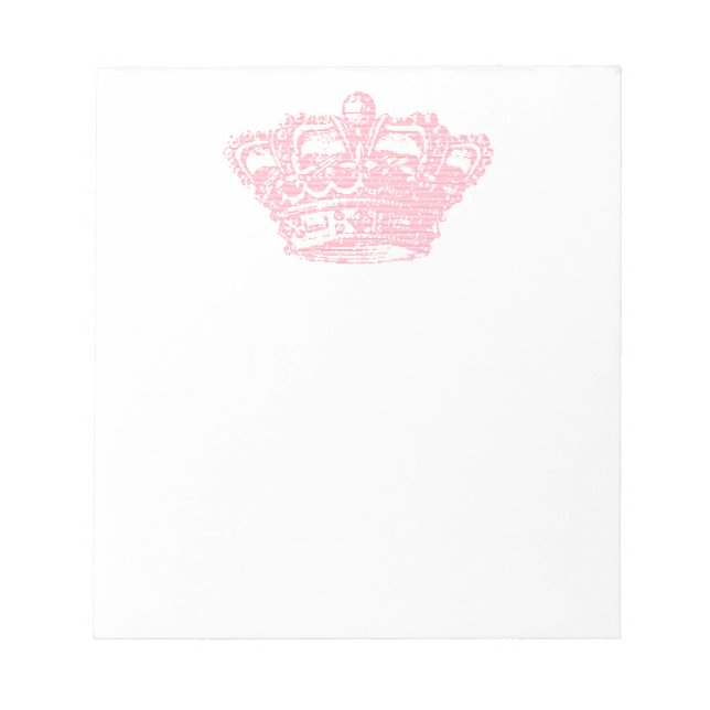Pink Crown Notepad (Front)