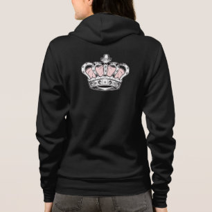 Pink Crown Queen Royal Glam Girly Aesthetic Hoodie
