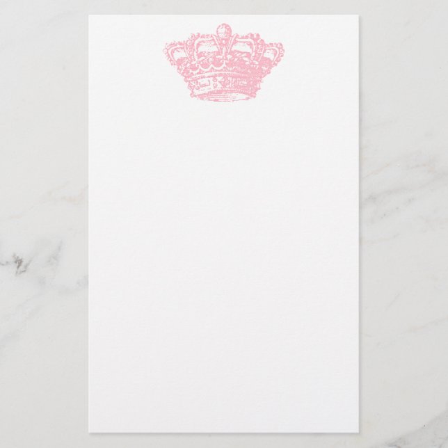 Pink Crown Stationery (Front)