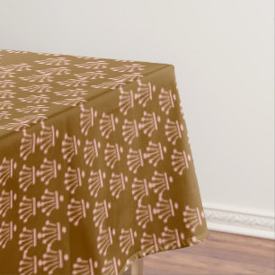 Pink Crowns Brown     Tablecloth