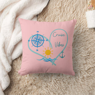 Pink Cruise Vibes Cushion