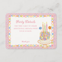Pink Cue the Confetti Paper Chain Birthday Details
