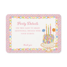 Pink Cue the Confetti Paper Chain Birthday Details
