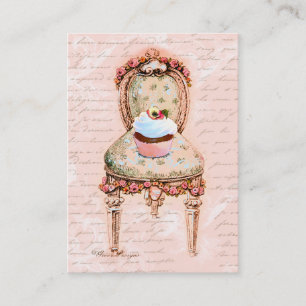 Pink Cupcake Bakery Business Profile Card