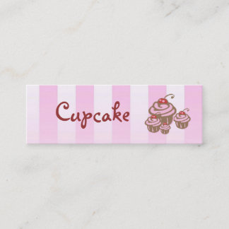 Pink Cupcake Business Cards - Customised