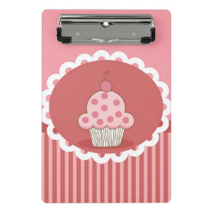 Pink Cupcake Design Mini Clipboard