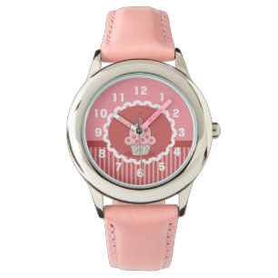 Pink Cupcake Design Watch
