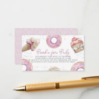 Pink Cupcake & Doughnut Baby Shower Book Request