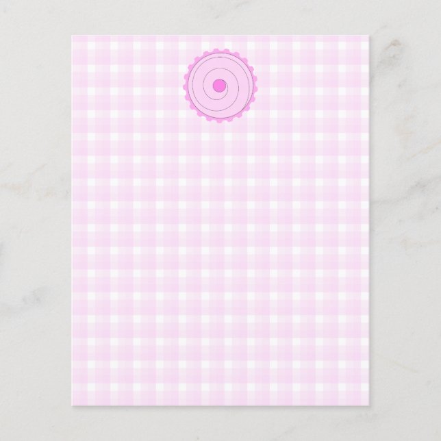 Pink Cupcake. Flyer (Front)