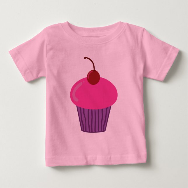 Pink Cupcake Infant T-Shirt (Front)