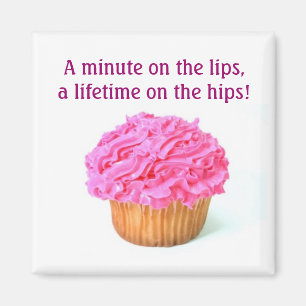 Pink Cupcake Magnet
