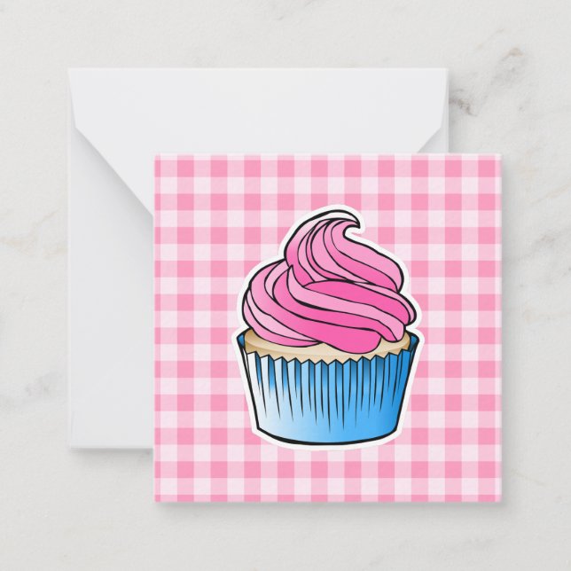 Pink Cupcake Mothers Day Card (Front)