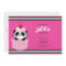 Pink Cupcake Panda Birthday Party Invitation