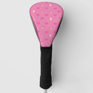 Pink Cupcake Pattern Golf Head Cover