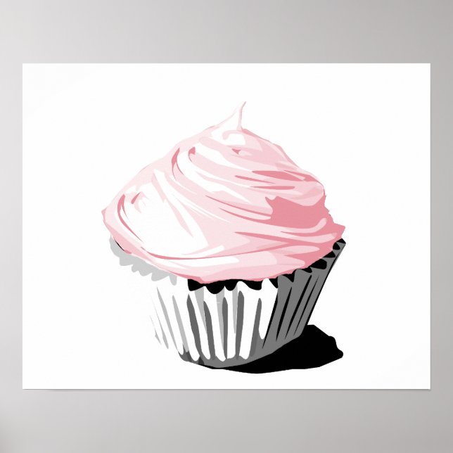 Pink cupcake poster (Front)